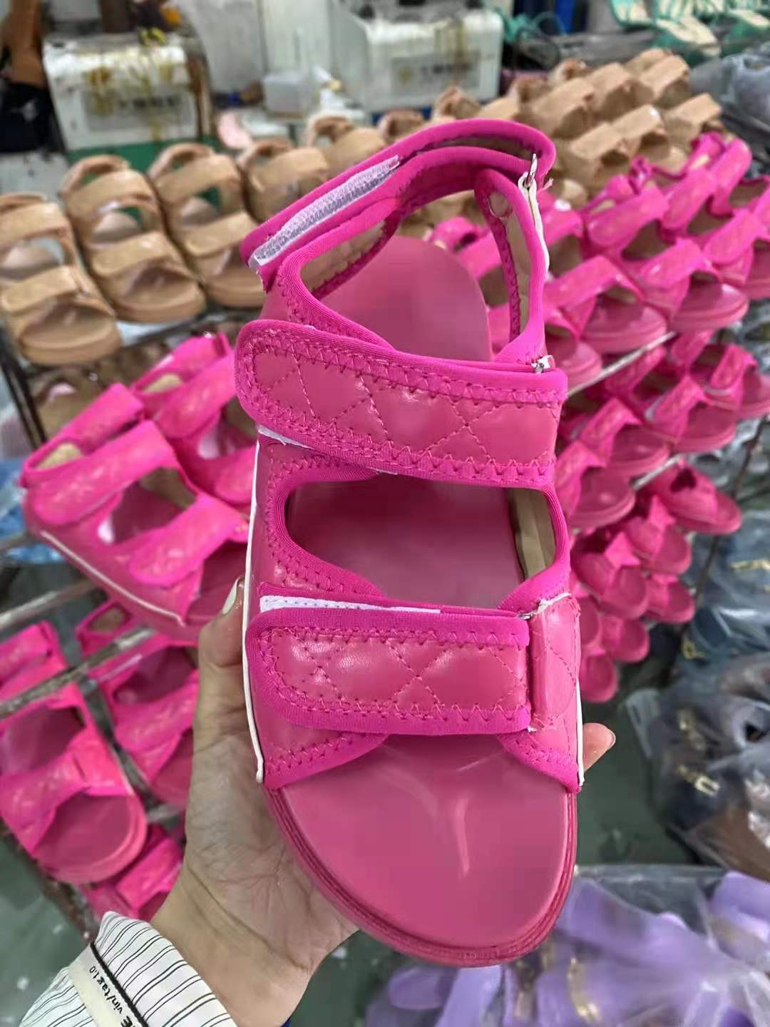 Roman Style Casual Velcro Flat Sandals for Ladies