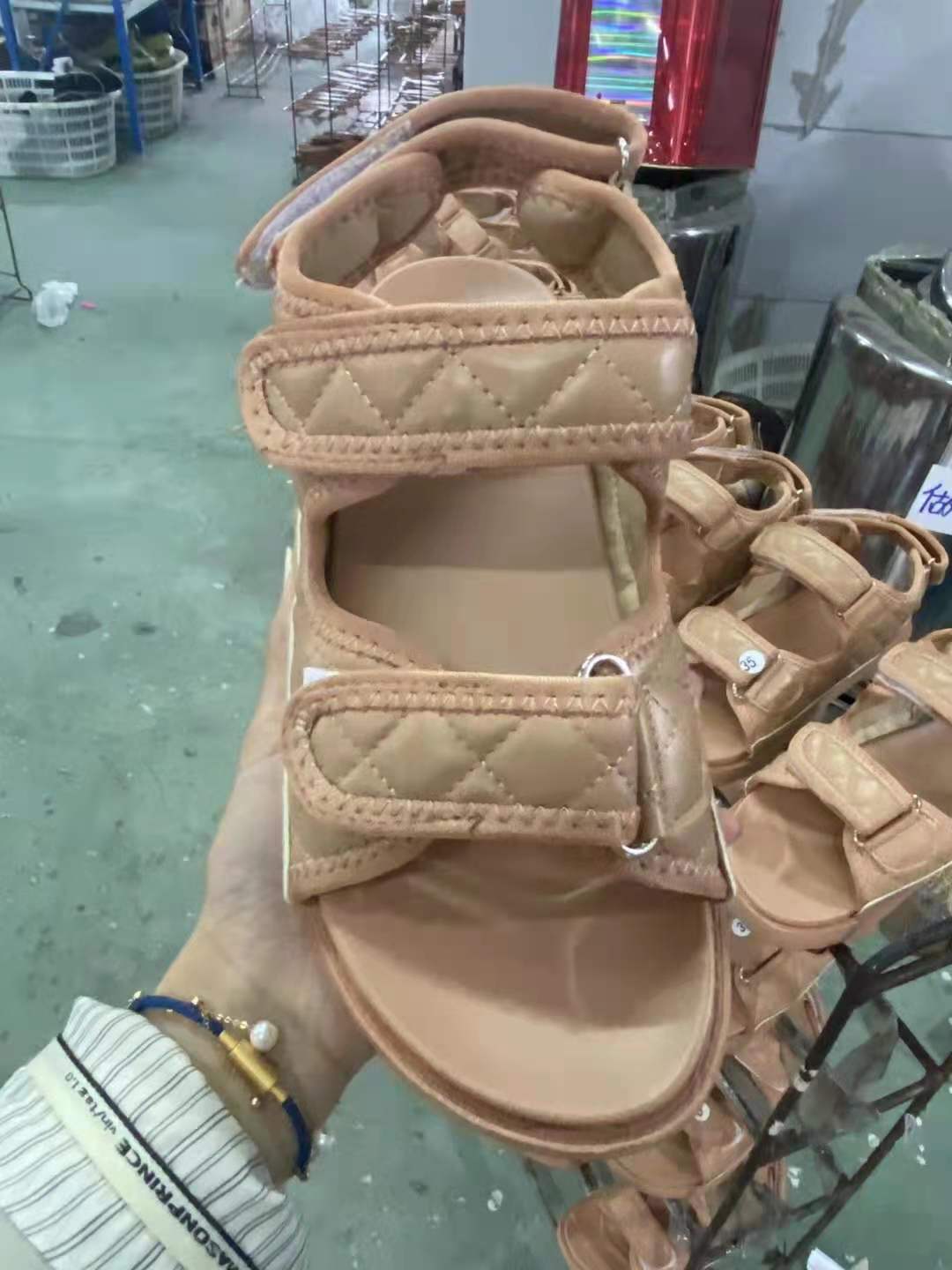 Roman Style Casual Velcro Flat Sandals for Ladies