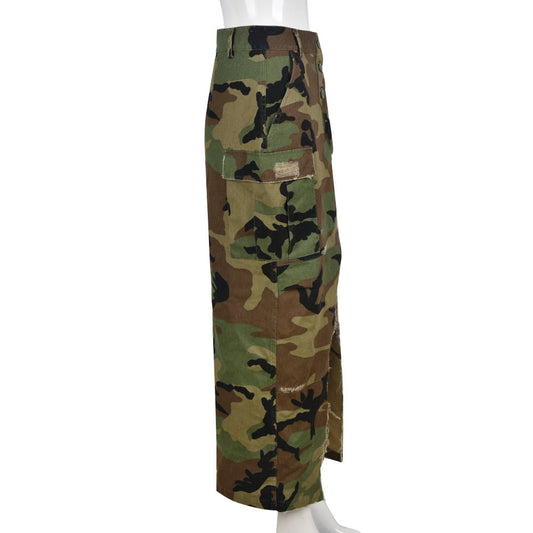 Personalized Camouflage Washed Skirt for Women