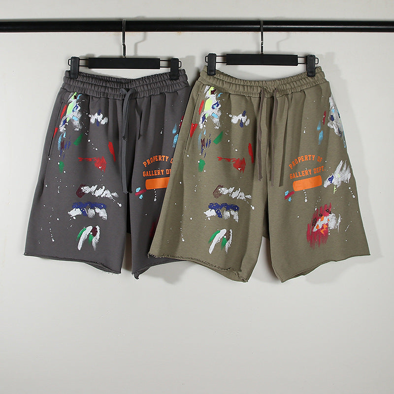 American High Street Retro Loose Casual Five-Point Pants