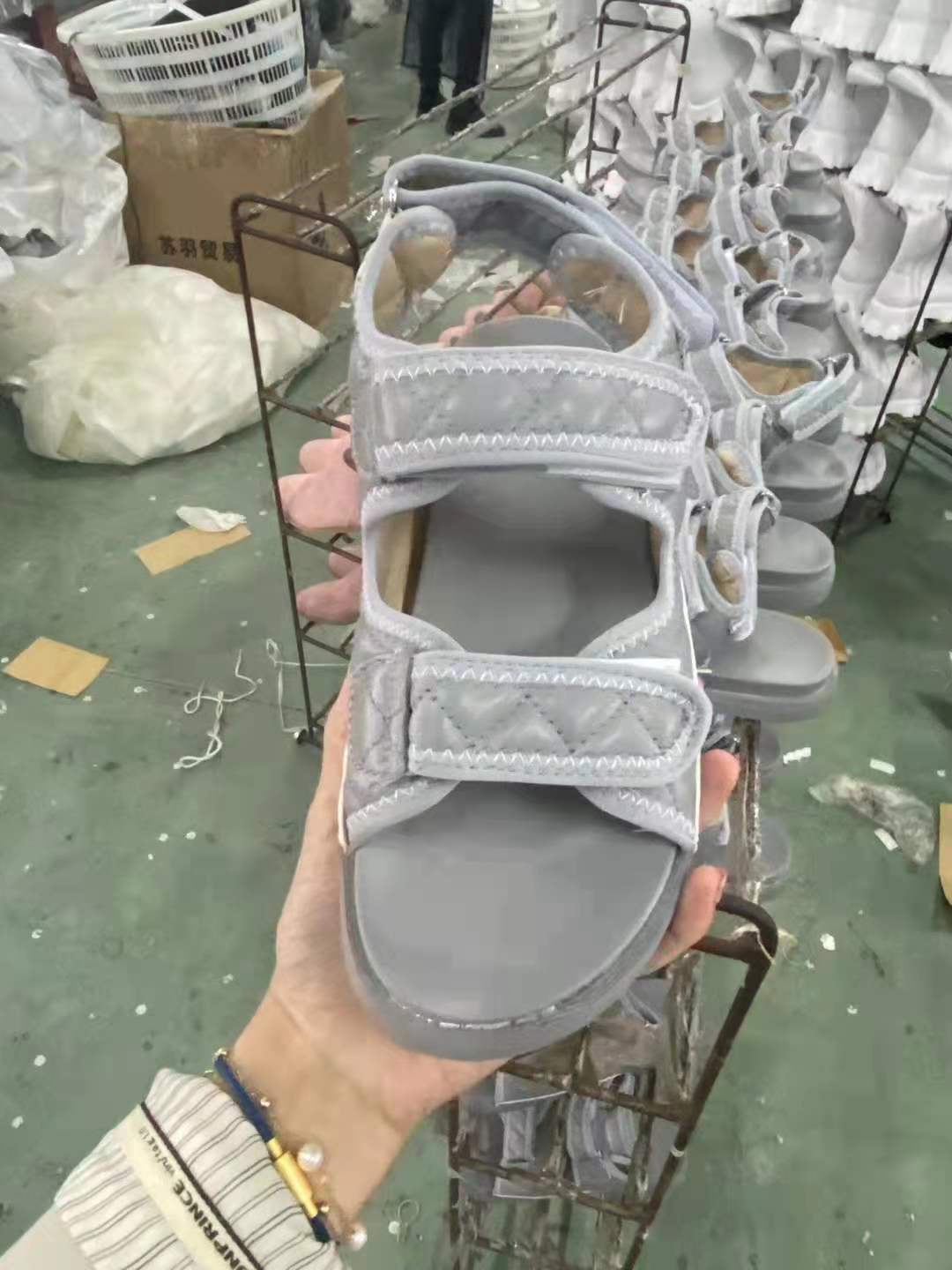 Roman Style Casual Velcro Flat Sandals for Ladies