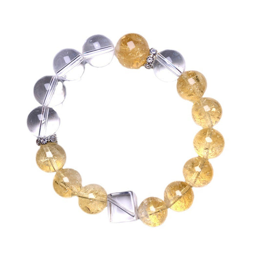 Citrine High-Grade Cube Sugar Crystal Bracelet Design
