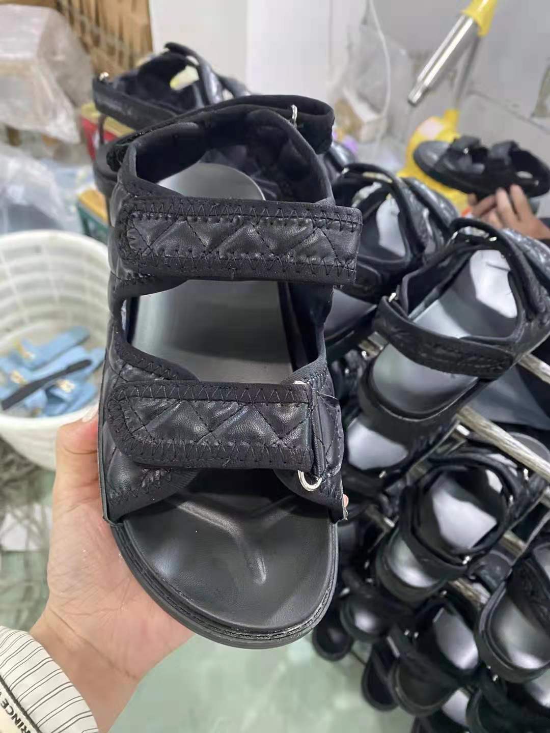 Roman Style Casual Velcro Flat Sandals for Ladies
